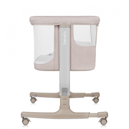 Patut co-sleeper, Lionelo, Aurora, 3 in 1, Cu leganare si setare unghiulara, Include saltea cu densitate T25 si geanta transport, Reglabil in 5 pozitii, Pana la 9 kg, 0 luni+, 85x60x66 cm, Certificari [20]