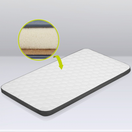 Patut co-sleeper, Lionelo, Aurora, 3 in 1, Cu leganare si setare unghiulara, Include saltea cu densitate T25 si geanta transport, Reglabil in 5 pozitii pe inaltime, Pana la 9 kg, 0 luni+, Conform cu E [34]