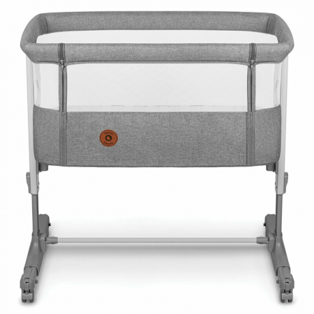 Patut co-sleeper, Lionelo, Aurora, 3 in 1, Cu leganare si setare unghiulara, Include saltea cu densitate T25 si geanta transport, Reglabil in 5 pozitii pe inaltime, Pana la 9 kg, 0 luni+, 85x60x66 cm, [7]