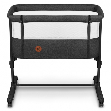 Patut co-sleeper, Lionelo, Aurora, 3 in 1, Cu leganare si setare unghiulara, Include saltea cu densitate T25 si geanta transport, Reglabil in 5 pozitii pe inaltime, Pana la 9 kg, 0 luni+, Conform cu E [7]