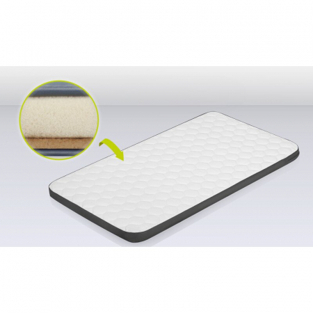 Patut co-sleeper, Lionelo, Aurora, 3 in 1, Cu leganare si setare unghiulara, Include saltea cu densitate T25 si geanta transport, Reglabil in 5 pozitii pe inaltime, Pana la 9 kg, 0 luni+, Conform cu E [33]