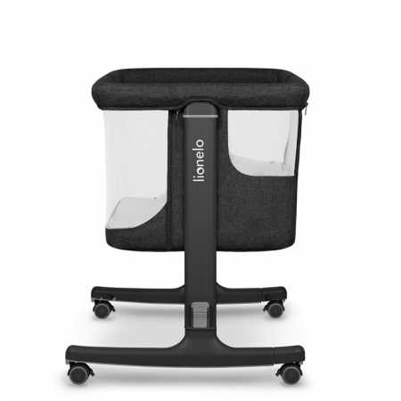 Patut co-sleeper, Lionelo, Aurora, 3 in 1, Cu leganare si setare unghiulara, Include saltea cu densitate T25 si geanta transport, Reglabil in 5 pozitii pe inaltime, Pana la 9 kg, 0 luni+, Conform cu E [18]