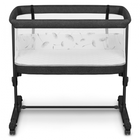 Patut co-sleeper, Lionelo, Aurora, 3 in 1, Cu leganare si setare unghiulara, Include saltea cu densitate T25 si geanta transport, Reglabil in 5 pozitii pe inaltime, Pana la 9 kg, 0 luni+, Conform cu E [8]