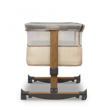 Patut co-sleeper, Lionelo, Leonie, Cu sistem de leganare, Cu setare unghiulara, Reglabil in 5 pozitii pe inaltime, Conform cu standardele europeane de securitate EN1130 si EN16890, Beige Sand [15]