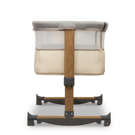 Patut co-sleeper, Lionelo, Leonie, Cu sistem de leganare, Cu setare unghiulara, Reglabil in 5 pozitii pe inaltime, Conform cu standardele europeane de securitate EN1130 si EN16890, Beige Sand [13]