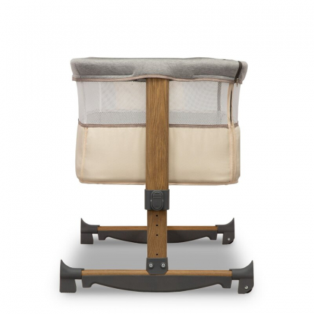 Patut co-sleeper, Lionelo, Leonie, Cu sistem de leganare, Cu setare unghiulara, Reglabil in 5 pozitii pe inaltime, Conform cu standardele europeane de securitate EN1130 si EN16890, Beige Sand [14]