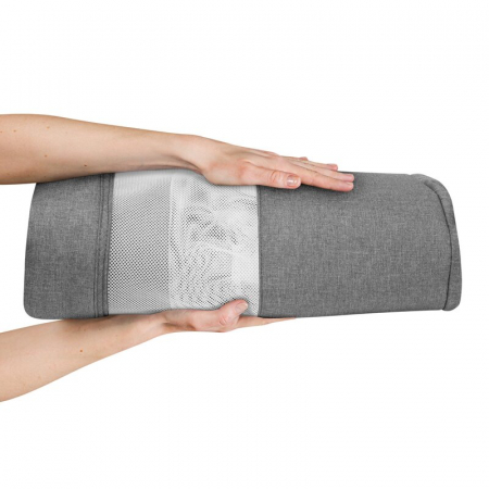 Patut co-sleeper, Lionelo, Leonie, Plus, Pliabil, Cu sistem de leganare, Cu setare unghiulara, Reglabil in 6 pozitii pe inaltime, Conform cu standardele europeane de securitate EN1130 si EN16890, Gri [30]