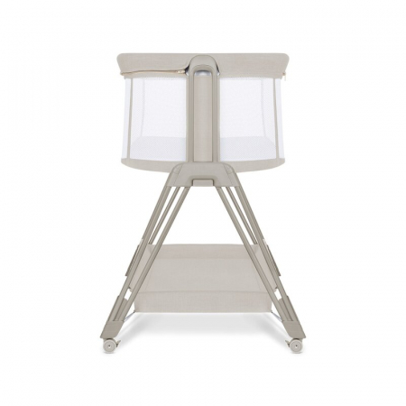 Patut co-sleeper, Lionelo, Luna, 2 in 1, Cu laterala culisanta, Cu setare unghiulara, Cu roti, Reglabil in 6 pozitii pe inaltime, Bej [12]