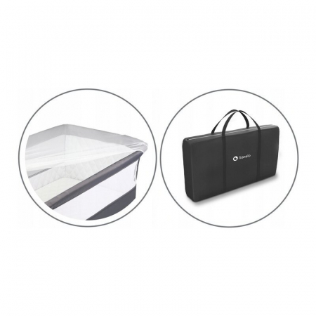 Patut co-sleeper, Lionelo, Theo, 2 in 1, Cu setare unghiulara, Reglabil in 5 pozitii pe inaltime, Conform cu standardele europeane de securitate EN1130 si EN16890, Dark Grey [31]