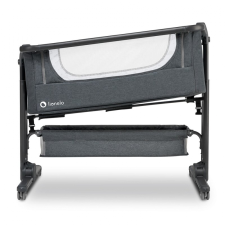 Patut co-sleeper, Lionelo, Timon, 3 in 1, Pliabil, Cu setare unghiulara, Reglabil in 6 pozitii pe inaltime, Din Aluminiu, 90x50 cm, Conform cu standardele europeane de securitate EN1130 si EN16890, Gr [3]