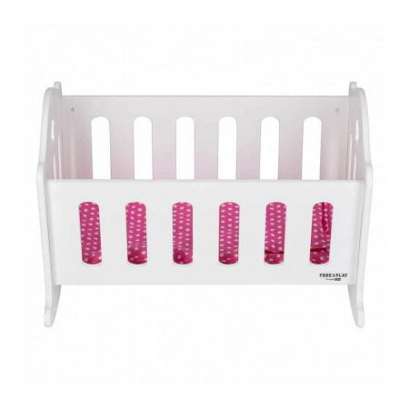 Patut pentru papusi, Free2Play, Cu pernuta confortabila, 46x33x33 cm, 36 luni+, White [2]