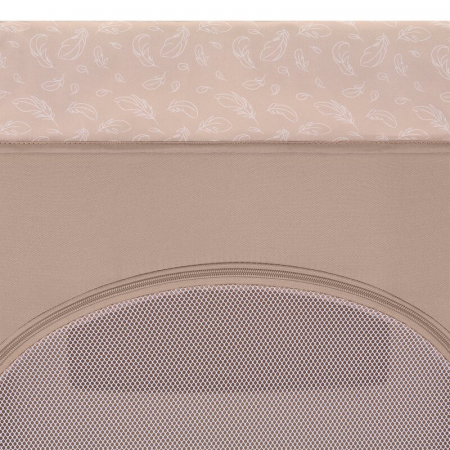 Patut pliant, Lionelo, Jasmin Easy Fold, Pana la 15 kg, Usor de pliat, Cu doua nivele, Cu saltea ergonomica T25, Cu intrare laterala cu fermoar, 2 roti cu frana, 123 x 67 cm, Conform cu EN 716, 0-36 l [7]