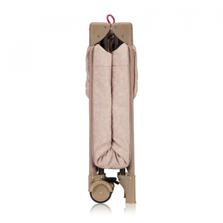 Patut pliant, Lionelo, Jasmin Easy Fold, Pana la 15 kg, Usor de pliat, Cu doua nivele, Cu saltea ergonomica T25, Cu intrare laterala cu fermoar, 2 roti cu frana, 123 x 67 cm, Conform cu EN 716, 0-36 l [13]