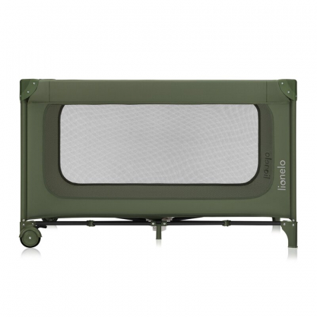 Patut pliant, Lionelo, Jasmin Easy Fold, Pana la 15 kg, Usor de pliat, Cu doua nivele, Cu saltea ergonomica T25, Cu intrare laterala cu fermoar, 2 roti cu frana, 123 x 67 cm, Conform cu EN 716, 0-36 l [6]