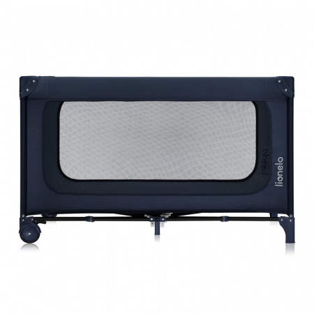 Patut pliant, Lionelo, Jasmin Easy Fold, Pana la 15 kg, Usor de pliat, Cu doua nivele, Cu saltea ergonomica T25, Cu intrare laterala cu fermoar, 2 roti cu frana, 123 x 67 cm, Conform cu EN 716, 0-36 l [4]
