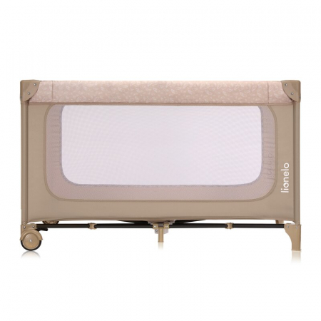 Patut pliant, Lionelo, Jasmin Easy Fold, Pana la 15 kg, Usor de pliat, Cu doua nivele, Cu saltea ergonomica T25, Cu intrare laterala cu fermoar, 2 roti cu frana, 123 x 67 cm, Conform cu EN 716, 0-36 l [4]