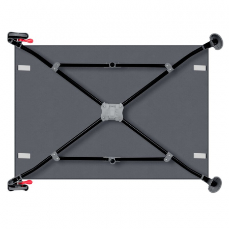 Patut pliant, Lionelo, Laura, 102 x 74 cm, Cu doua nivele, Functie de tarc, Cu roti, Include salteluta si geanta de transport, Pereti din plasa, Deschidere laterala, Pana la 15 kg, 0 luni +, Gri [18]