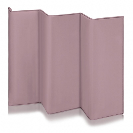 Patut pliant, Lionelo, Laura, 102 x 74 cm, Cu doua nivele, Functie de tarc, Cu roti, Include salteluta si geanta de transport, Pereti din plasa, Deschidere laterala, Pana la 15 kg, 0 luni +, Roz [20]