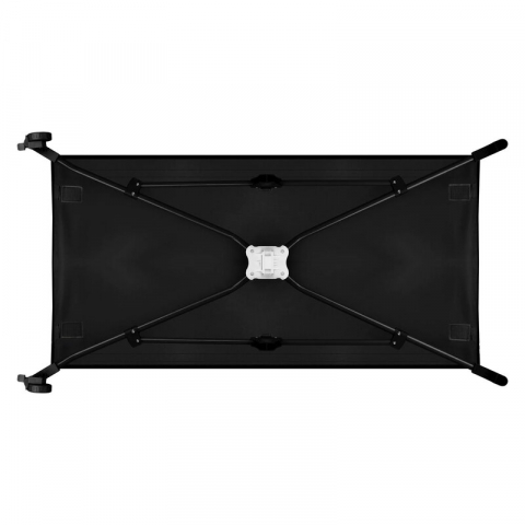 Patut pliant, Lionelo, Stefi, Cu un nivel, Cu intrare laterala cu fermoar, 2 roti, 120x60 cm, Conform cu standardul european de securitate EN 716, Negru [10]