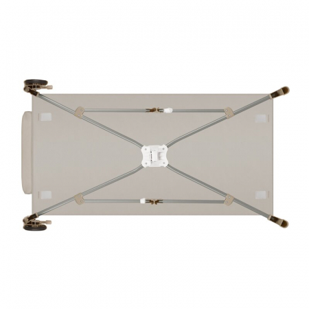 Patut pliant, Lionelo, Stefi Plus, Cu doua nivele, Cu intrare laterala cu fermoar, 2 roti, 120 x 60 cm, Conform cu standardul european de securitate EN 716, Bej [11]