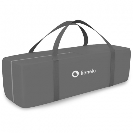 Patut pliant, Lionelo, Stefi Plus, Cu doua nivele, Cu intrare laterala cu fermoar, 2 roti, 120 x 60 cm, Conform cu standardul european de securitate EN 716, Gri/ Multicolor [8]