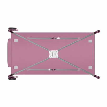 Patut pliant, Lionelo, Stefi Plus, Cu doua nivele, Cu intrare laterala cu fermoar, 2 roti, 120 x 60 cm, Conform cu standardul european de securitate EN 716, Roz [10]
