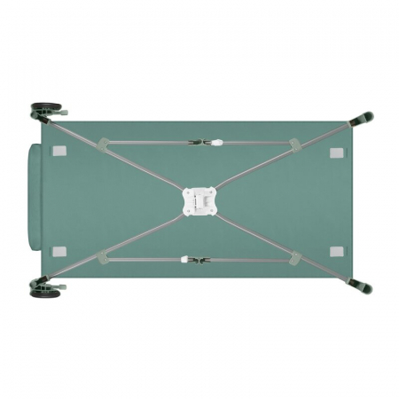 Patut pliant, Lionelo, Stefi Plus, Cu doua nivele, Cu intrare laterala cu fermoar, 2 roti, 120 x 60 cm, Conform cu standardul european de securitate EN 716, Verde Olive [9]
