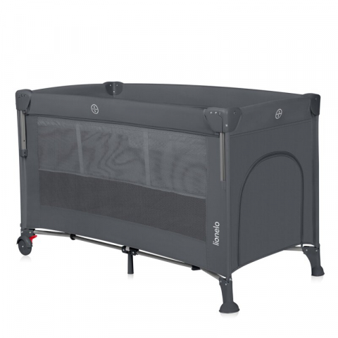 Patut pliant multifunctional, Lionelo, Ellen, Cu laterala culisanta, Nivel suplimentar, Intrare laterala cu fermoar, 2 roti, Saltea pliabila si geanta de transport incluse, 0- 36 luni, Pana la 15 kg,  [5]