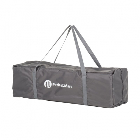 Patut pliant, Petite&Mars, Cu un nivel, Cu intrare laterala cu fermoar, 2 roti, 120x60 cm, Conform cu standardele europene de securitate EN 716-1:207+AC:2019, EN 716-2:2017, EN 71-3:2019, Vulpita Turq [8]