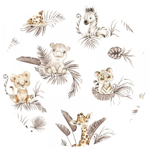 Perna bebelus, MimiNu, Profilata, Cu doua fete, Cu functie anti-soc, Pufoasa, Din catifea si bumbac, Materiale certificate Oeko Tex Standard 100, 23x26 cm, Savanna [2]