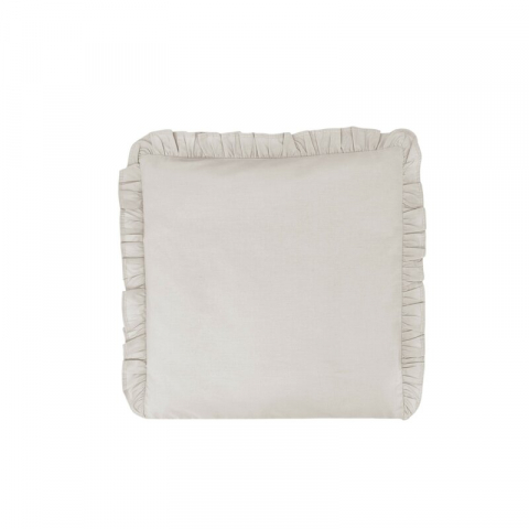 Mobilier si Lenjerie - Perna clasica de dormit, MimiNu, Cu husa detasabila cu fermoar, Din bumbac certificat Oeko Tex Standard 100, 40x40 cm, Colectia Royal, Beige