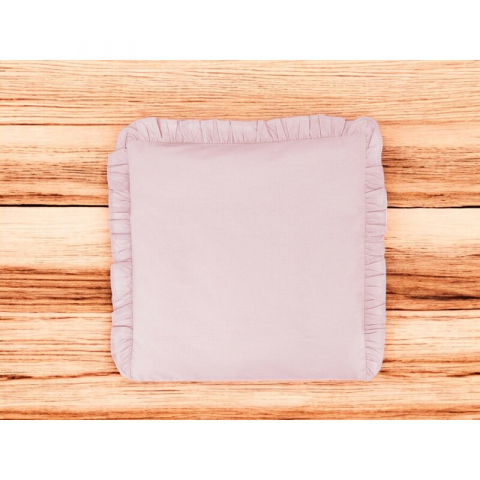 Perna clasica de dormit, MimiNu, Cu husa detasabila cu fermoar, Din bumbac certificat Oeko Tex Standard 100, 40x40 cm, Colectia Royal, Powder Pink [1]