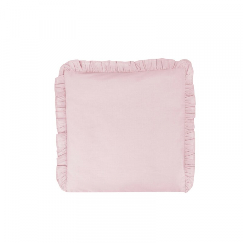 Mobilier si Lenjerie - Perna clasica de dormit, MimiNu, Cu husa detasabila cu fermoar, Din bumbac certificat Oeko Tex Standard 100, 40x40 cm, Colectia Royal, Powder Pink