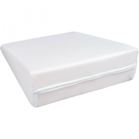 Perna inclinata, Bubaba, Antireflux, Cu husa din bumbac, 60 x 37 x 1,5-10 cm, Alba [4]
