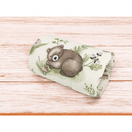 Perna pentru alaptat, MimiNu, Tip manson, Din bumbac certificat Oeko Tex Standard 100, 25 cm, Calm Forest Natural [1]