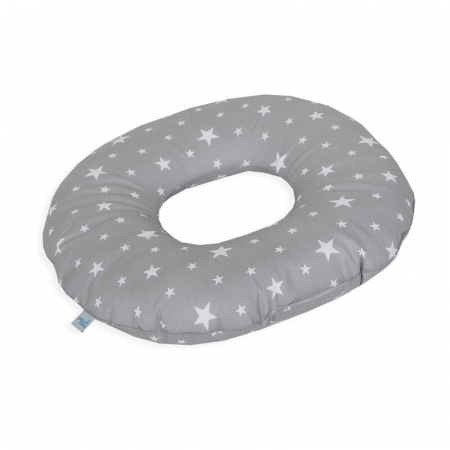 Pentru Mama - Perna postpartum, Ceba Baby, Amelioreaza durerile dupa nastere, Umpluta cu bile EPS, Bumbac, 45x45x10 cm, Milky Way