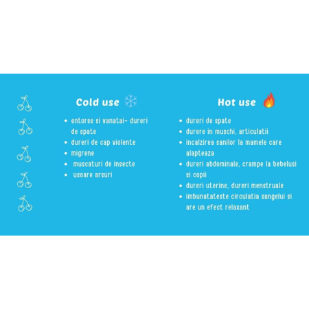 Pernuta anticolici, Qmini, Umpluta cu samburi de cirese, Cu husa din bumbac, Diametru 14 cm, Grey Stars [11]