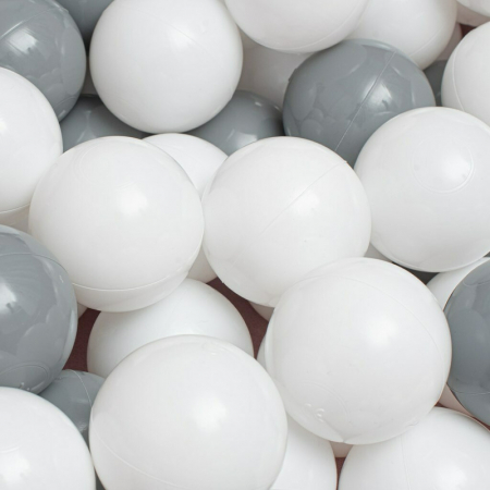 Piscina uscata, New Baby, Cu 150 de bile (Alb, gri), Din tesatura fina cu certificare Oeko-Tex Standard 100, Dimensiune 83 x 83 x 30 cm, Pink [4]