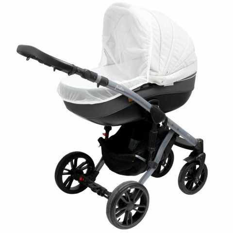 Transport si Relaxare - Plasa tantari universala, New Baby, Pentru carucior, 45x85 cm, White