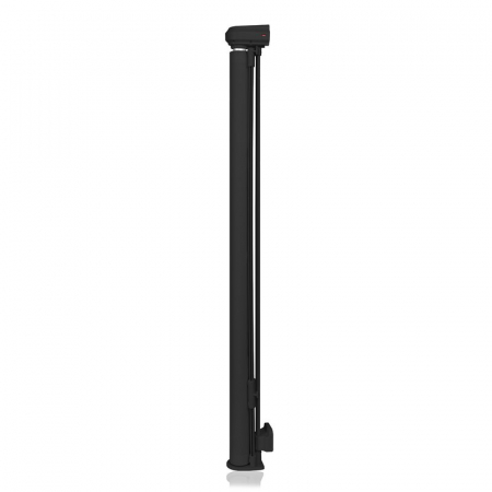 Poarta de siguranta, Lionelo, Thea, Cu suruburi, Textila, Retractabila, Mecanism dublu de blocare, Montaj universal, 80x140 cm, Conform cu standardul european de securitate EN1930, Negru [4]