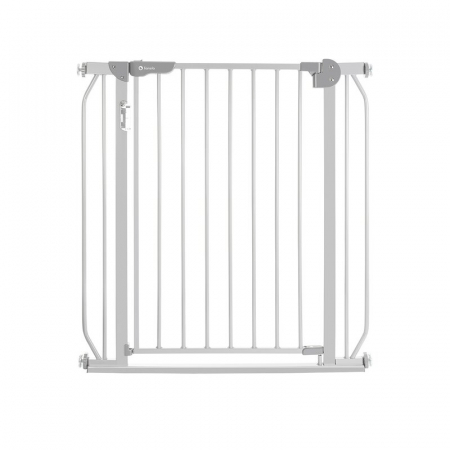 Siguranta si Sanatate - Poarta de siguranta, Lionelo, Truus Slim Led, Cu suruburi, Cu lumina Led cu senzor, 105 cm, Conform cu standardul european de securitate EN1930, Gri