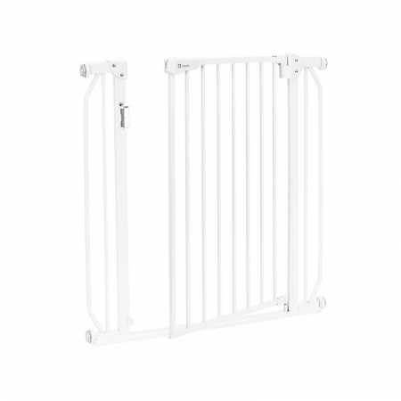 Poarta de siguranta, Lionelo, Truus Slim Led, Prin presiune, Cu lumina Led cu senzor, 105 cm, Conform cu standardul european de securitate EN1930, Alb [5]