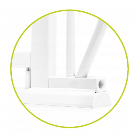 Poarta de siguranta, Lionelo, Truus Slim Led, Prin presiune, Cu lumina Led cu senzor, 105 cm, Conform cu standardul european de securitate EN1930, Alb [13]