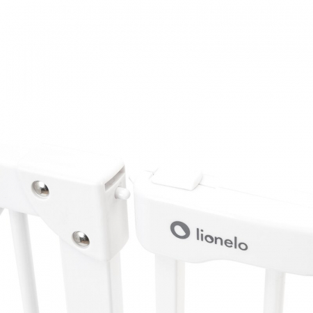Poarta de siguranta, Lionelo, Truus Slim, Prin presiune, 105 cm, Conform cu standardul europeane de securitate EN1930, Alb [10]