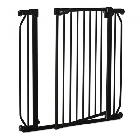 Poarta de siguranta, Lionelo, Truus Slim, Prin presiune, 105 cm, Conform cu standardul europeane de securitate EN1930, Negru Onyx [4]