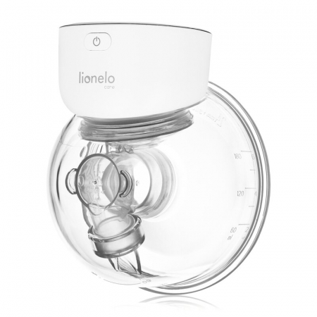 Pentru Mama - Pompa de san, Lionelo, Fidi Free Simple, Portabila, Cu accesorii, Hands-free, 9 functii de masaj, Functie de pauza, Capacitate 180 ml, Alb