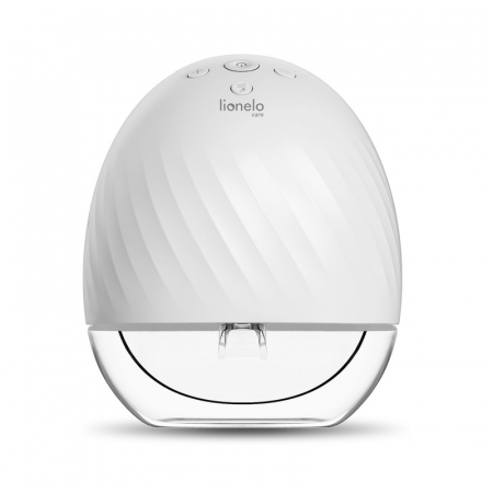 Pentru Mama - Pompa de san, Lionelo, Fidi, Portabila, Cu accesorii, Hands-free, 5 functii de masaj, Autonomie pana la 24 h, 50 db, Capacitate 150 ml, Alb