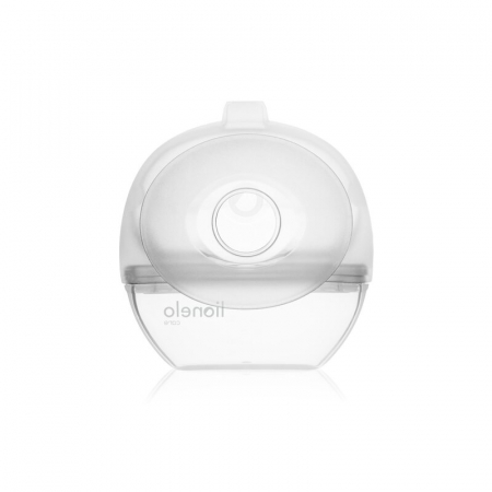 Pompa de san si colector de lapte, Lionelo, Milky 2 in 1, Volum 60 ml, Forma anatomica, Compataibila cu utilizarea cu sutien, Fara bisfenol A, Portabila, Alb [2]