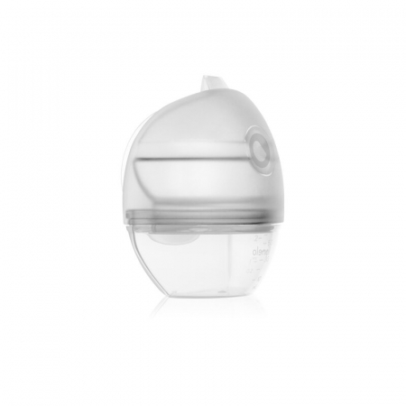 Pompa de san si colector de lapte, Lionelo, Milky 2 in 1, Volum 60 ml, Forma anatomica, Compataibila cu utilizarea cu sutien, Fara bisfenol A, Portabila, Alb [3]