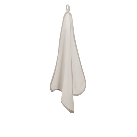 Baie si Igiena - Prosopel copii, Qmini, Dimensiune 40x40cm, Din tricot termo-terry din bambus, Materiale certificate Oeko Tex Standard 100, Beige